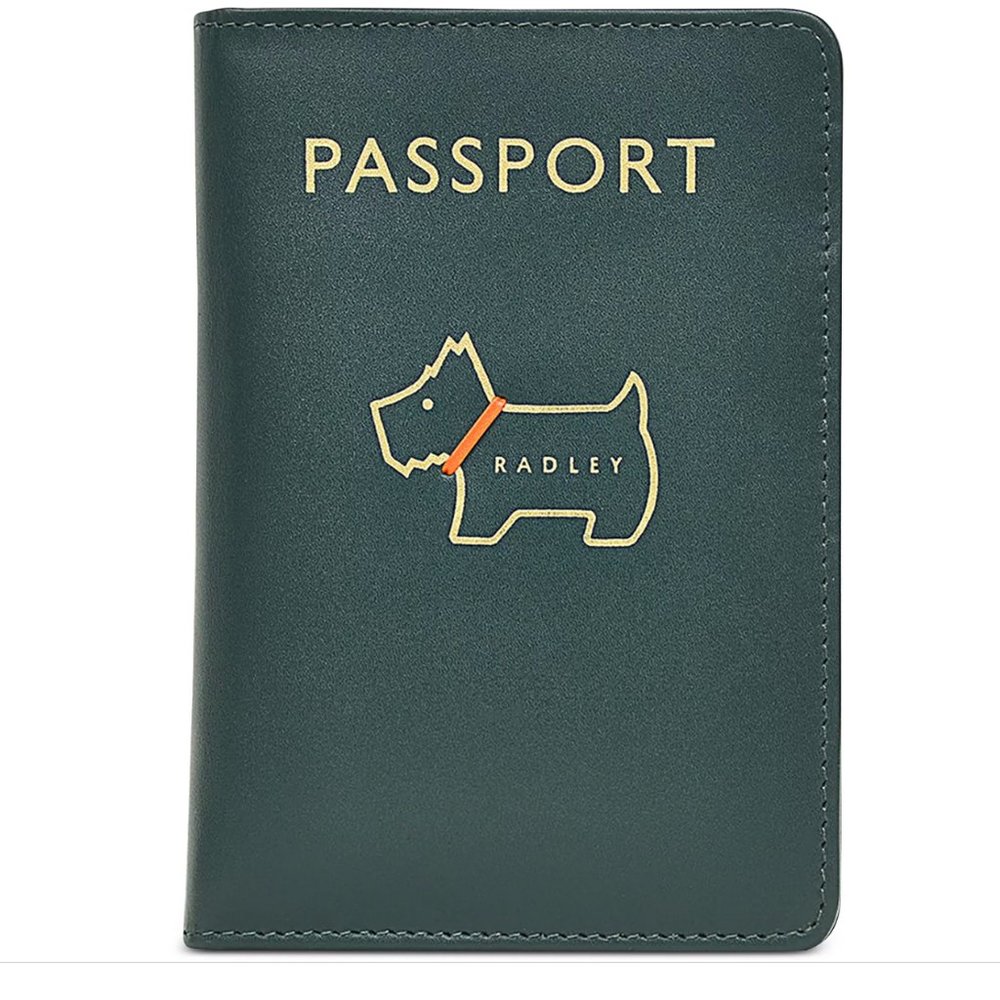 RADLEY LONDON Heritage Dog Outline Leather Passport Cover
